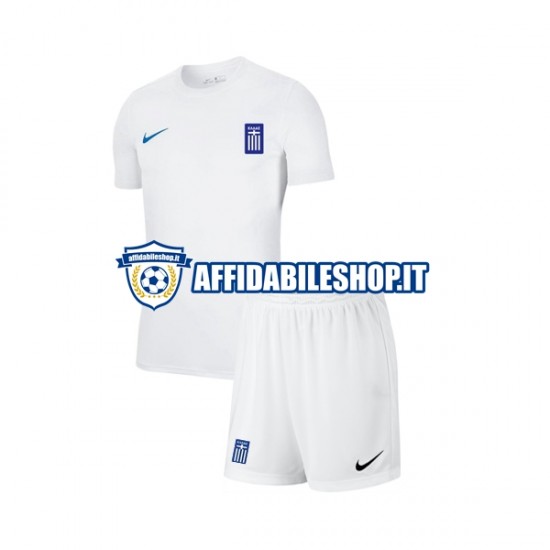 Maglia Grecia 2022-2023 Bambino 3-13 anni Manica Corta, Gara Away