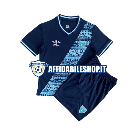 Maglia Guatemala 2023 Bambino 3-13 anni Manica Corta, Gara Away