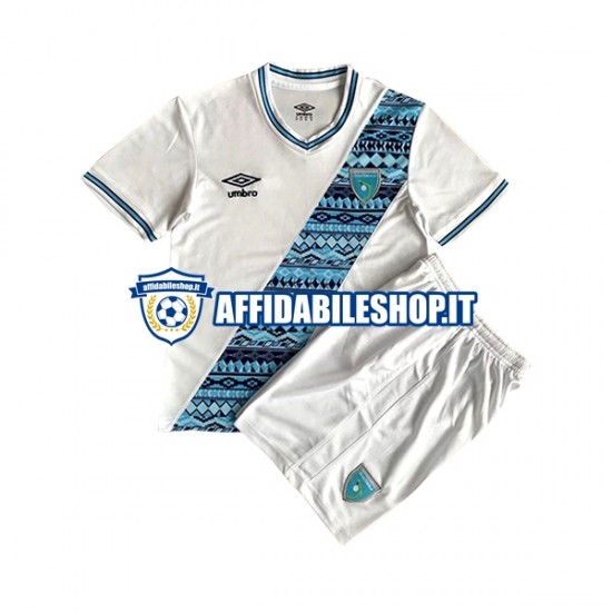 Maglia Guatemala 2023 Bambino 3-13 anni Manica Corta, Gara Home