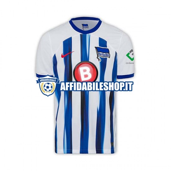 Maglia Hertha BSC 2023-2024 Uomo Manica Corta, Gara Home