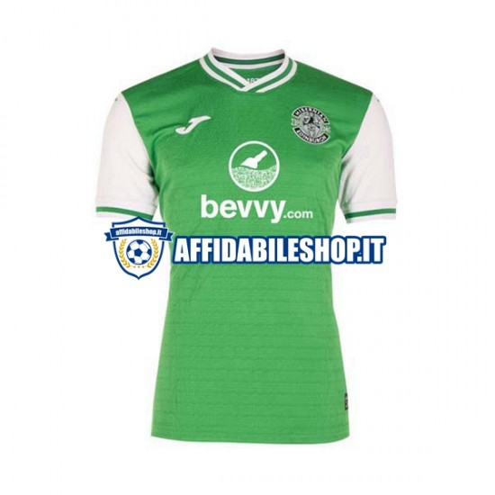 Maglia Hibernian 2023-2024 Uomo Manica Corta, Gara Home