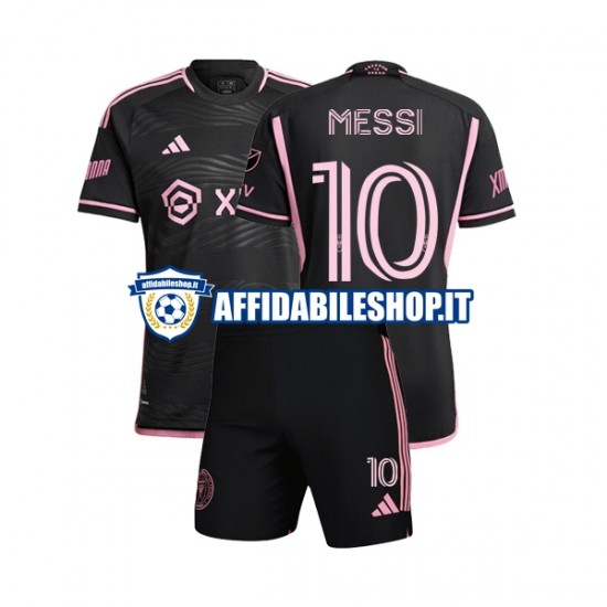 Maglia Inter Miami Lionel Messi 10 2023 Bambino 3-13 anni Manica Corta, Gara Away