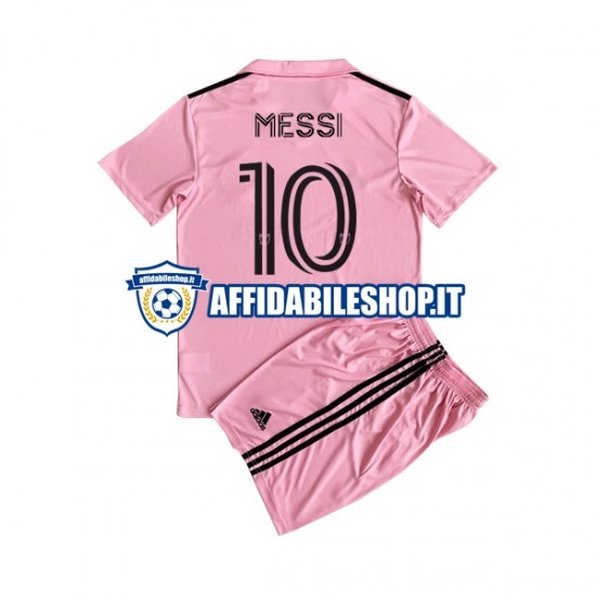 Maglia Inter Miami Lionel Messi 10 2023 Bambino 3-13 anni Manica Corta, Gara Home