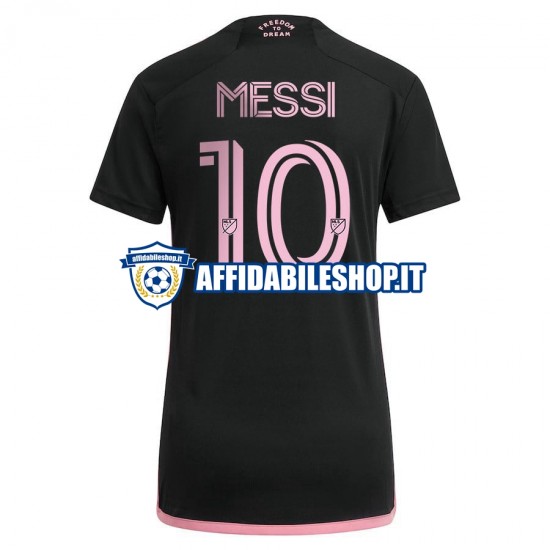 Maglia Inter Miami Lionel Messi 10 2023 Donna Manica Corta, Gara Away