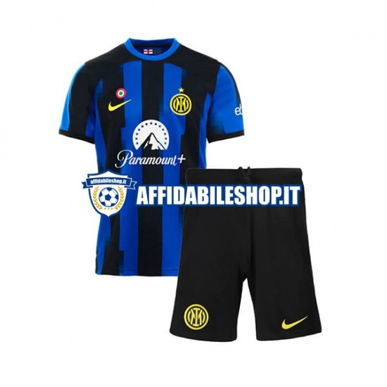 Maglia Inter Milan 2023-2024 Bambino 3-13 anni Manica Corta, Gara Home