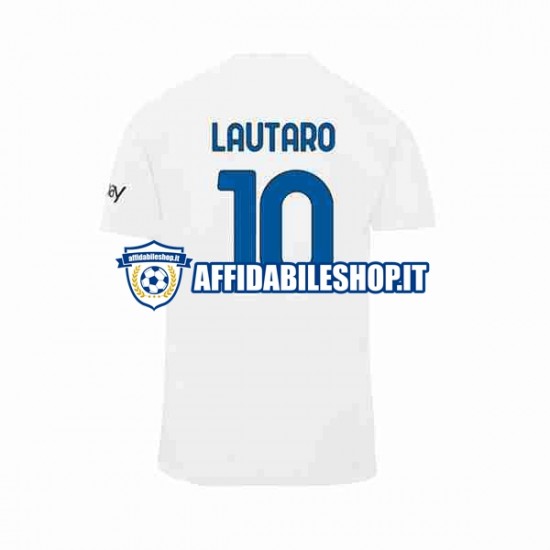 Maglia Inter Milan Lautaro Martinez 10 2023-2024 Uomo Manica Corta, Gara Away