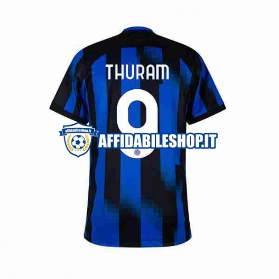 Maglia Inter Milan Marcus Thuram 9 2023-2024 Uomo Manica Corta, Gara Home