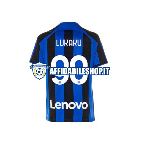 Maglia Inter Milan Romelu Lukaku 90 2022-2023 Uomo Manica Corta, Gara Home