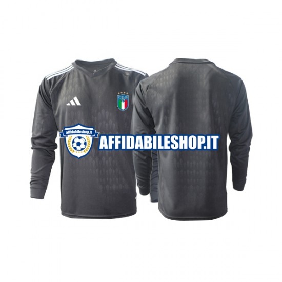 Maglia Italia Portiere 2023 Uomo Manica Lunga, Gara Away