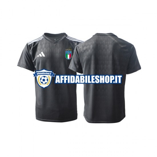 Maglia Italia Portiere 2023 Uomo Manica Corta, Gara Away