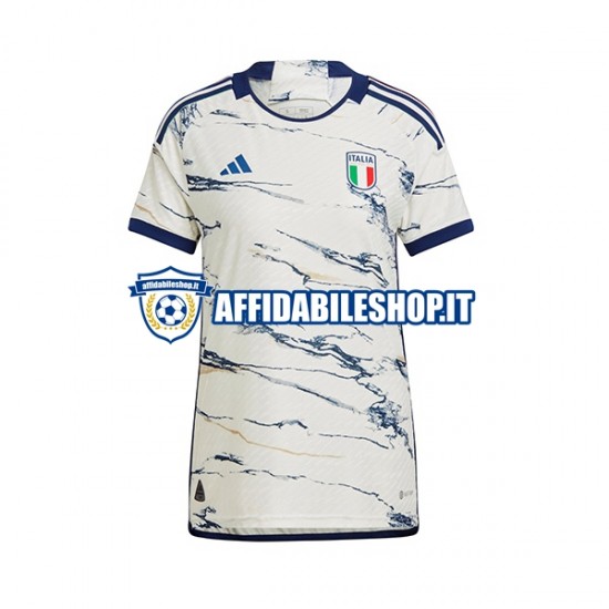 Maglia Italia 2023 Donna Manica Corta, Gara Away