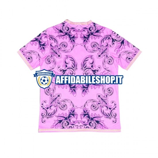 Maglia Italia Rosa Versace 2023-2024 Uomo Manica Corta,