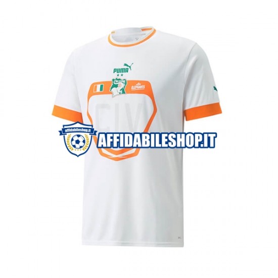 Maglia Costa d'Avorio 2022 Uomo Manica Corta, Gara Away