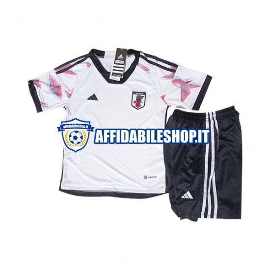 Maglia Giappone World Cup 2022 Bambino 3-13 anni Manica Corta, Gara Away