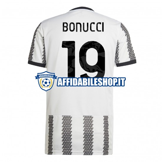 Maglia Juventus Bonucci 19 2022-2023 Uomo Manica Corta, Gara Home