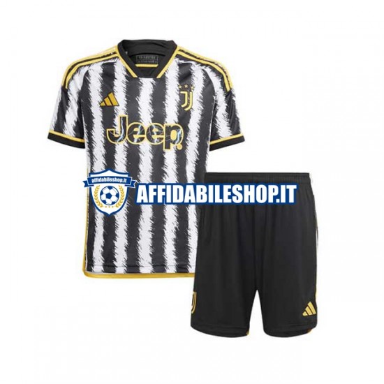 Maglia Juventus 2023-2024 Bambino 3-13 anni Manica Corta, Gara Home