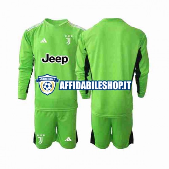 Maglia Juventus Portiere 2023-2024 Bambino 3-13 anni Manica Lunga, Gara Terza