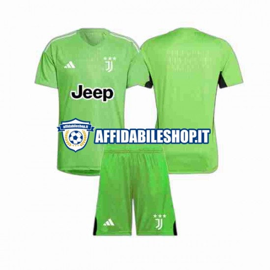 Maglia Juventus Portiere 2023-2024 Bambino 3-13 anni Manica Corta, Gara Terza