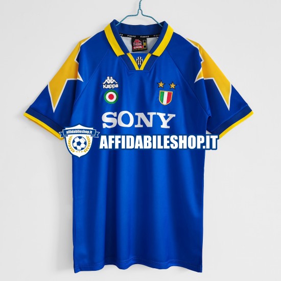 Maglia Juventus Retro 1995-1996 Uomo Manica Corta, Gara Away