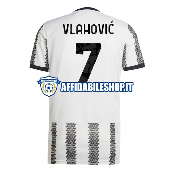 Maglia Juventus Vlahovic 7 2022-2023 Uomo Manica Corta, Gara Home