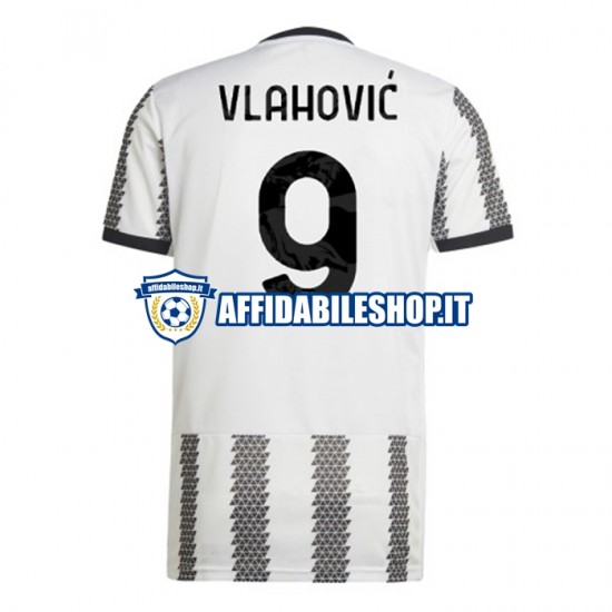 Maglia Juventus Vlahovic 9 2022-2023 Uomo Manica Corta, Gara Home