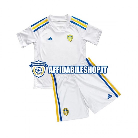 Maglia Leeds United 2023-2024 Bambino 3-13 anni Manica Corta, Gara Home