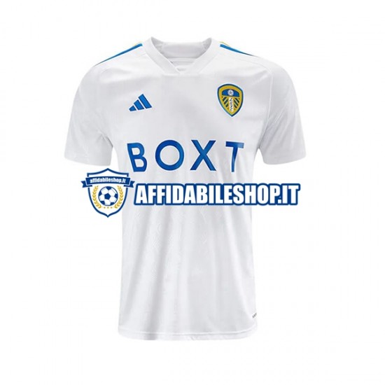 Maglia Leeds United 2023-2024 Uomo Manica Corta, Gara Home