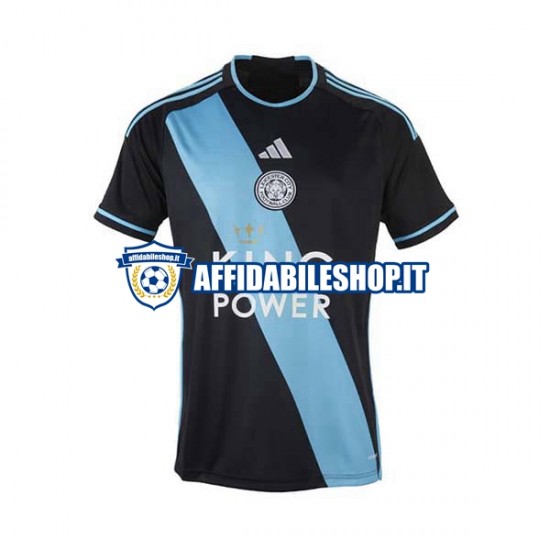 Maglia Leicester City 2023-2024 Uomo Manica Corta, Gara Away