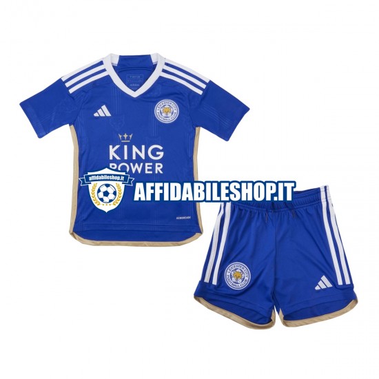 Maglia Leicester City 2023-2024 Bambino 3-13 anni Manica Corta, Gara Home