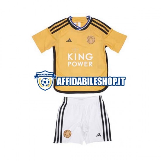 Maglia Leicester City 2023-2024 Bambino 3-13 anni Manica Corta, Gara Terza