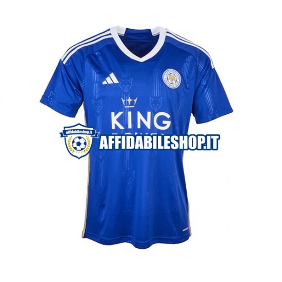 Maglia Leicester City 2023-2024 Uomo Manica Corta, Gara Home