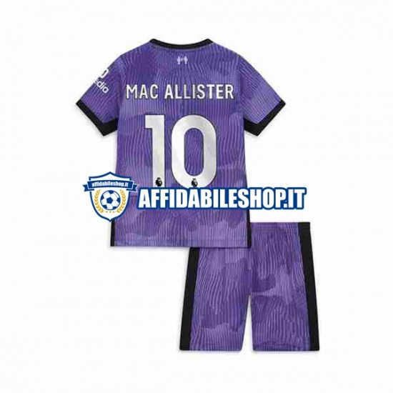 Maglia Liverpool Alexis Mac Allister 10 2023-2024 Bambino 3-13 anni Manica Corta, Gara Terza