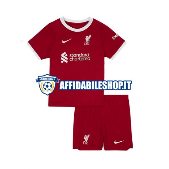 Maglia Liverpool 2023-2024 Bambino 3-13 anni Manica Corta, Gara Home