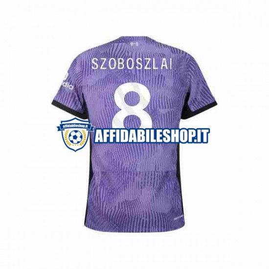 Maglia Liverpool Dominik Szoboszlai 8 2023-2024 Uomo Manica Corta, Gara Terza