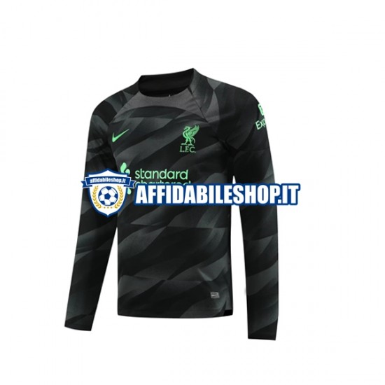 Maglia Liverpool Portiere 2023-2024 Uomo Manica Lunga, Gara Away