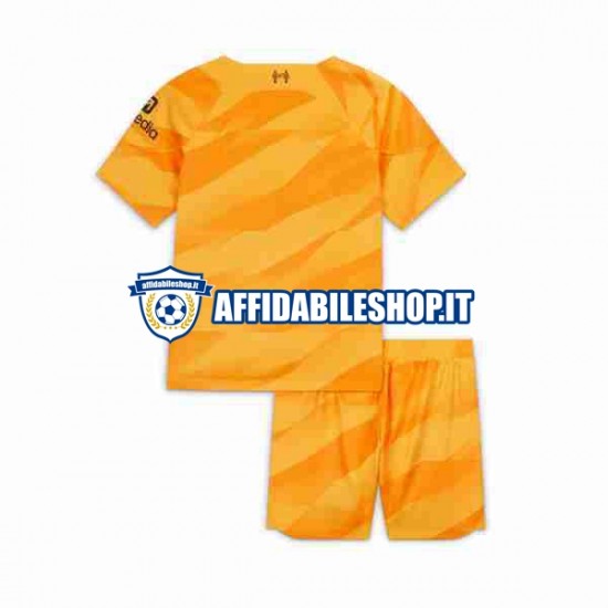 Maglia Liverpool Portiere 2023-2024 Bambino 3-13 anni Manica Corta, Gara Terza