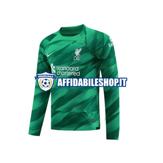 Maglia Liverpool Portiere 2023-2024 Uomo Manica Lunga, Gara Home