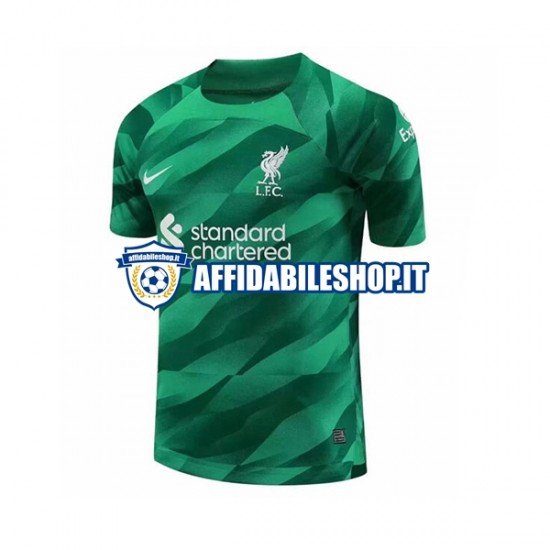 Maglia Liverpool Portiere 2023-2024 Uomo Manica Corta, Gara Home