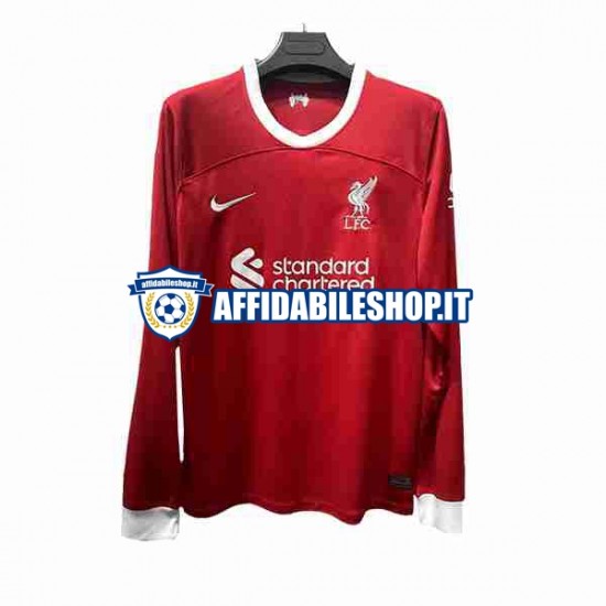 Maglia Liverpool 2023-2024 Uomo Manica Lunga, Gara Home