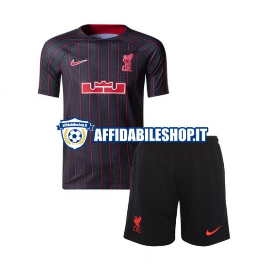 Maglia Liverpool x LeBron James 2022-2023 Bambino 3-13 anni Manica Corta, Gara Home