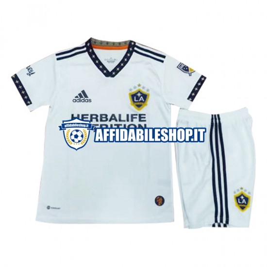 Maglia Los Angeles Galaxy 2022-2023 Bambino 3-13 anni Manica Corta, Gara Home