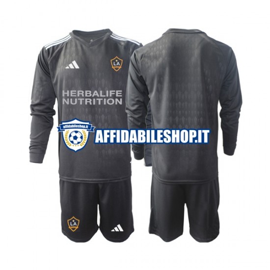 Maglia Los Angeles Galaxy Portiere 2023 Bambino 3-13 anni Manica Lunga, Gara Home