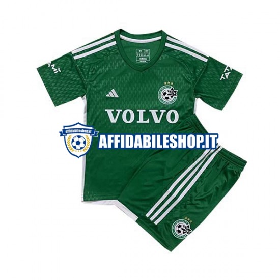 Maglia Maccabi Haifa 2023-2024 Bambino 3-13 anni Manica Corta, Gara Home