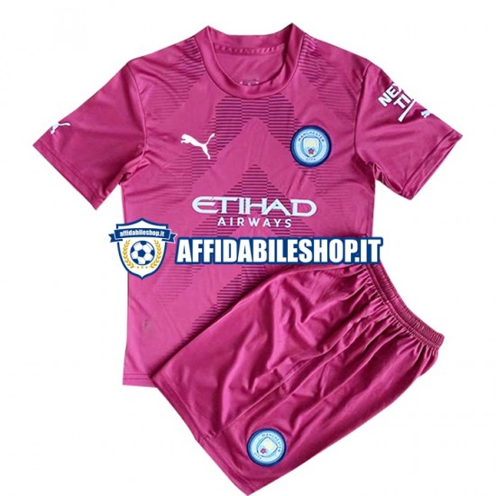 Maglia Manchester City Portiere 2022-2023 Bambino 3-13 anni Manica Corta, Gara Home