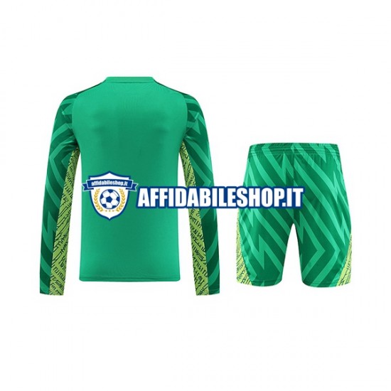 Maglia Manchester City Portiere 2023-2024 Bambino 3-13 anni Manica Lunga, Gara Home