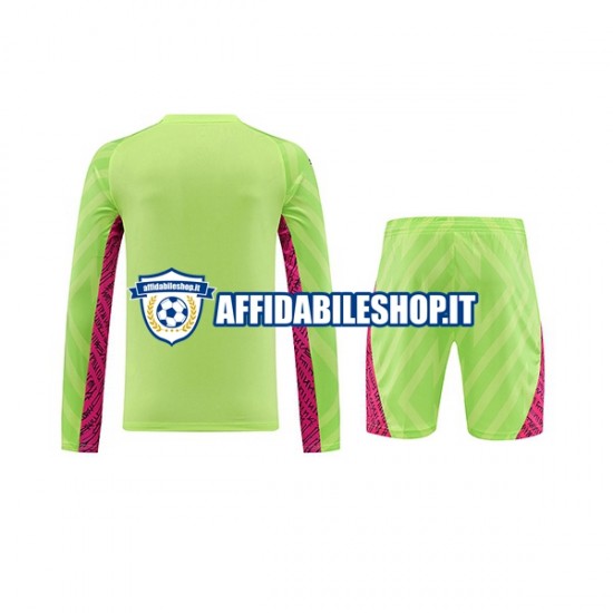 Maglia Manchester City Portiere 2023-2024 Bambino 3-13 anni Manica Lunga, Gara Terza