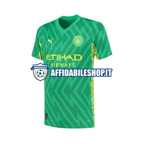 Maglia Manchester City Portiere 2023-2024 Uomo Manica Corta, Gara Home