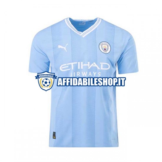 Maglia Manchester City Haaland 9 2023-2024 Uomo Manica Corta, Gara Home