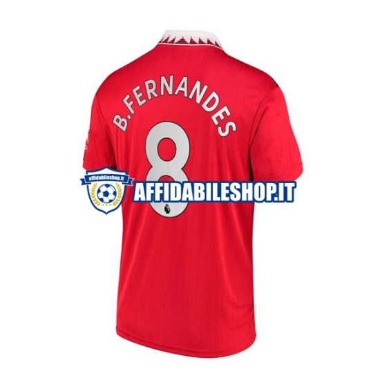 Maglia Manchester United Bruno Fernandes 8 2022-2023 Uomo Manica Corta, Gara Home