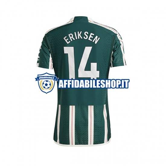 Maglia Manchester United Eriksen 14 2023-2024 Uomo Manica Corta, Gara Away